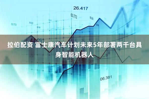拉伯配资 富士康汽车计划未来5年部署两千台具身智能机器人