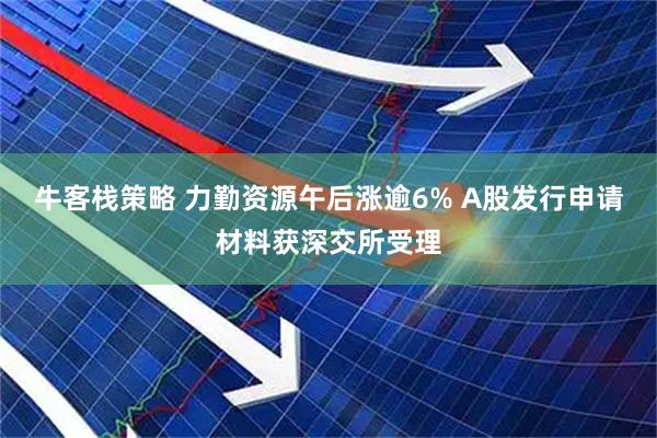 牛客栈策略 力勤资源午后涨逾6% A股发行申请材料获深交所受理