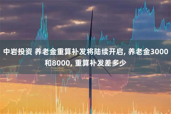 中岩投资 养老金重算补发将陆续开启, 养老金3000和8000, 重算补发差多少